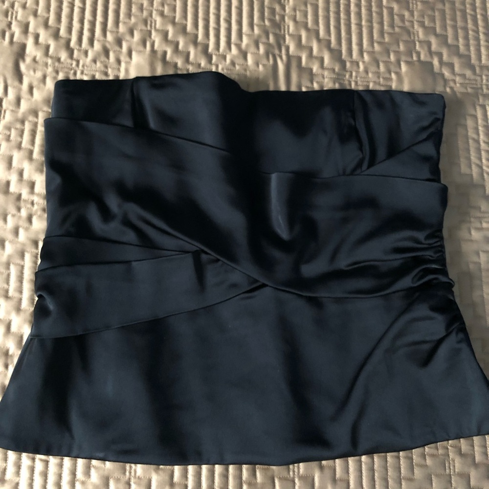BCBG strapless satin top
